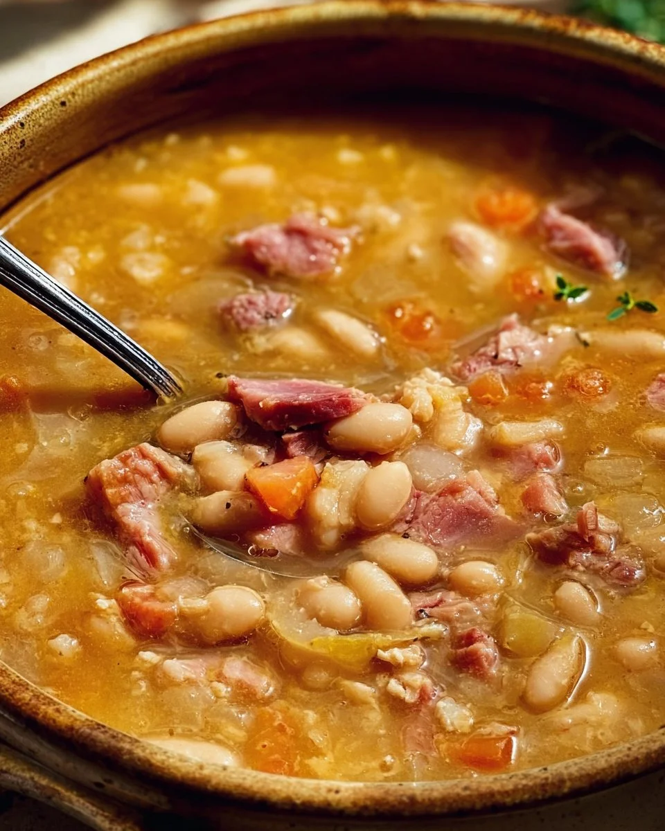 Crock Pot Ham Bone and Bean Soup