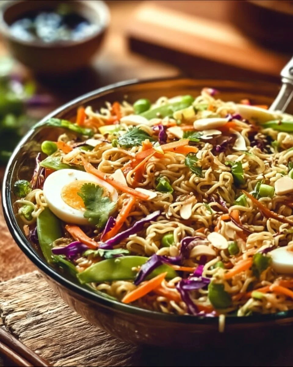 Crunchy Asian Ramen Noodle Salad