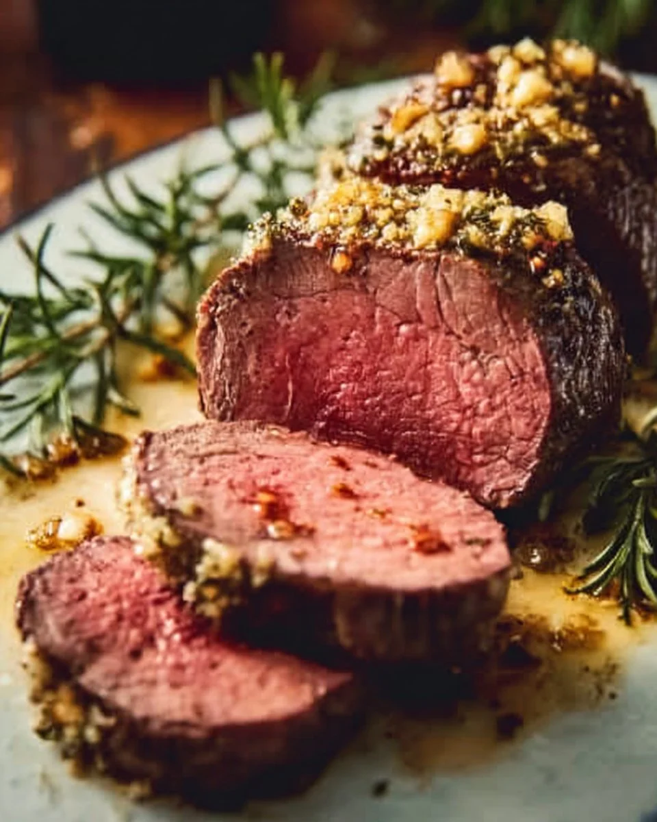 Easy Garlic-Crusted Beef Tenderloin Recipe