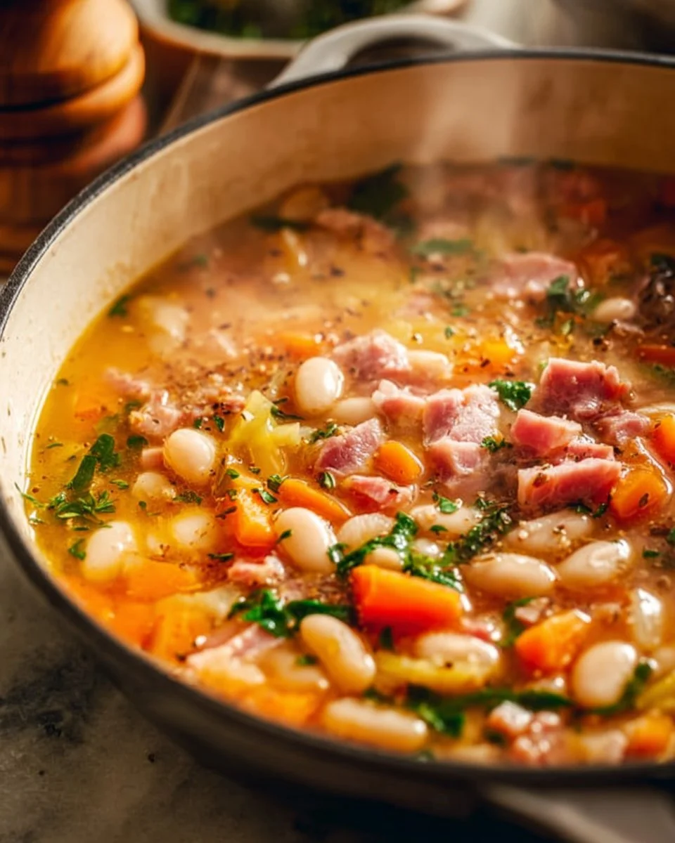 Easy Ham and Bean Soup