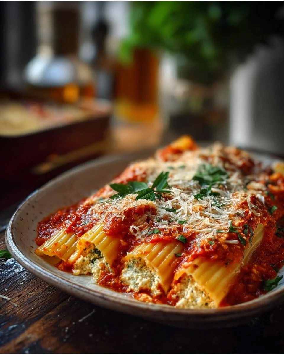 Easy Homemade Manicotti