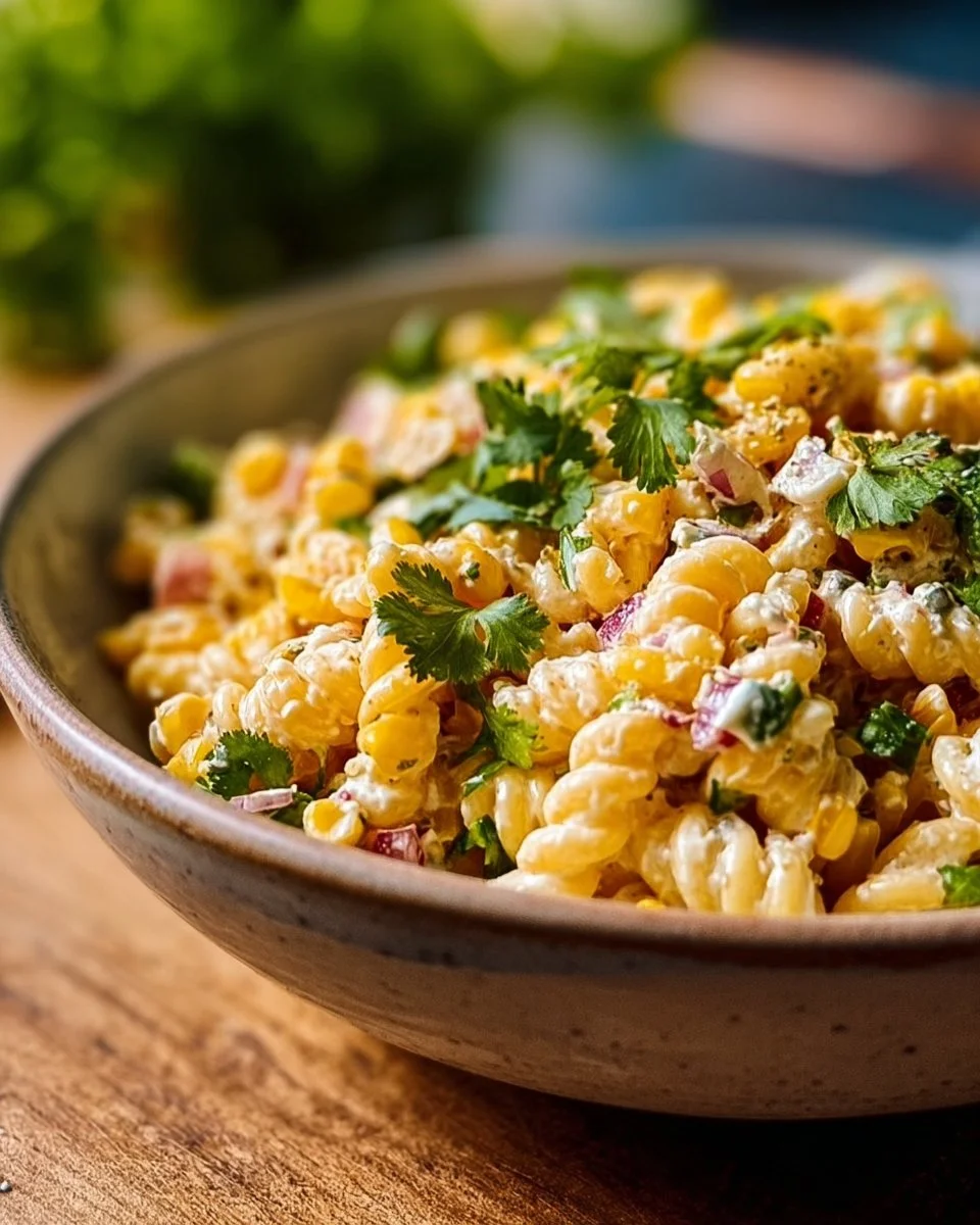 Easy Mexican Street Corn Pasta Salad