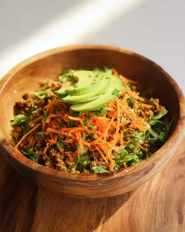 Delicious and colorful Egg Roll Salad served in a bowl