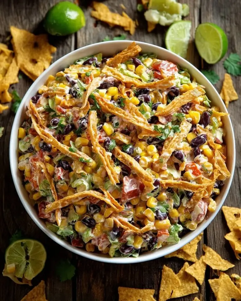Frito Cowboy Cabbage dish served in a bowl with toppings
