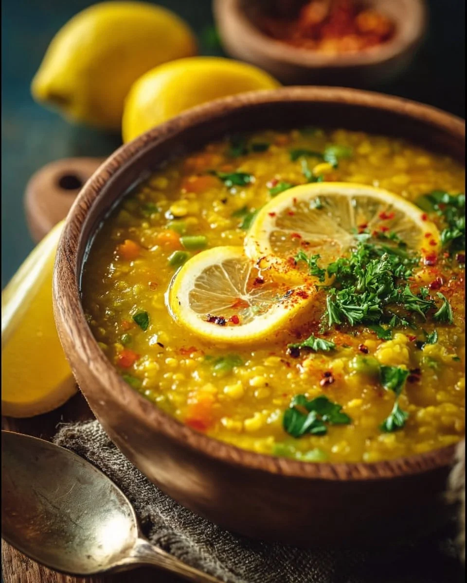 Golden Lemon Lentil Soup