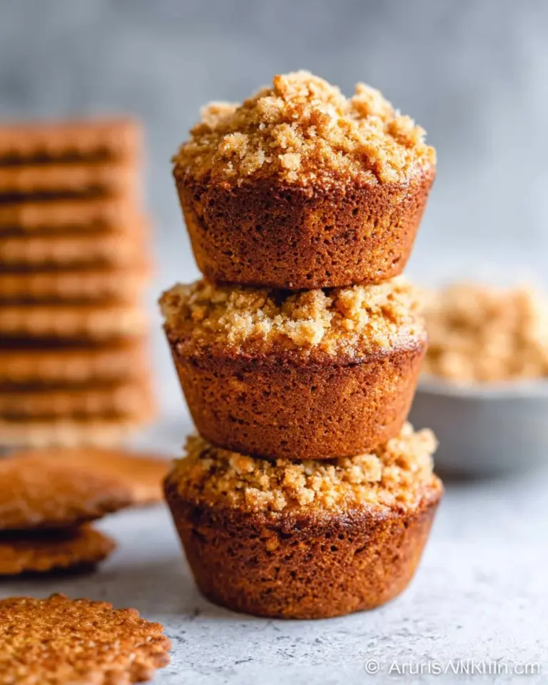 Delicious homemade Graham Cracker Muffins on a plate