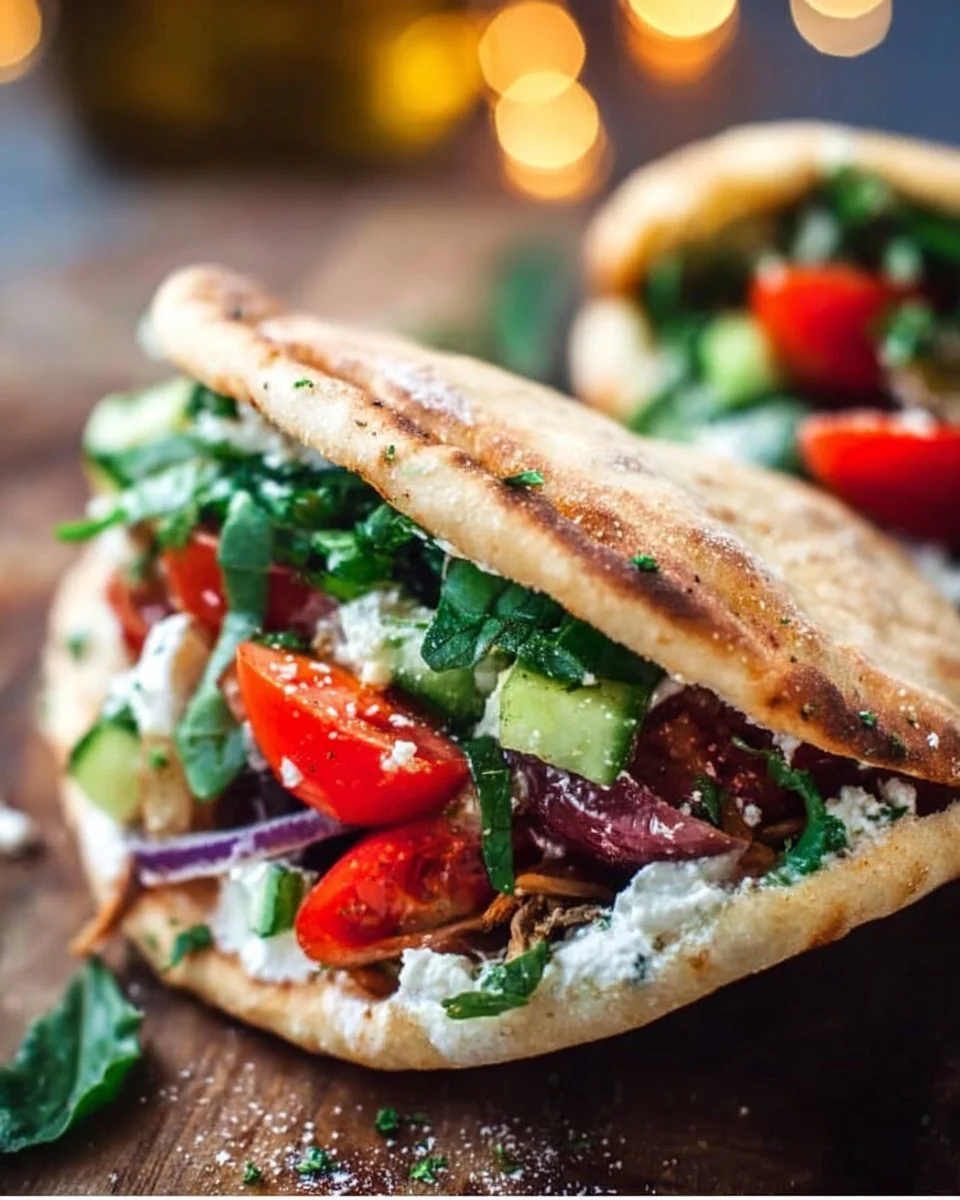 Greek Pita Sandwiches