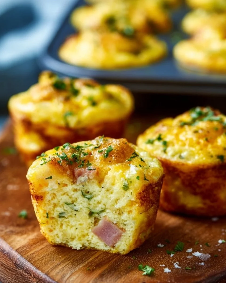 Delicious ham and cheese egg muffins for a nutritious breakfast option