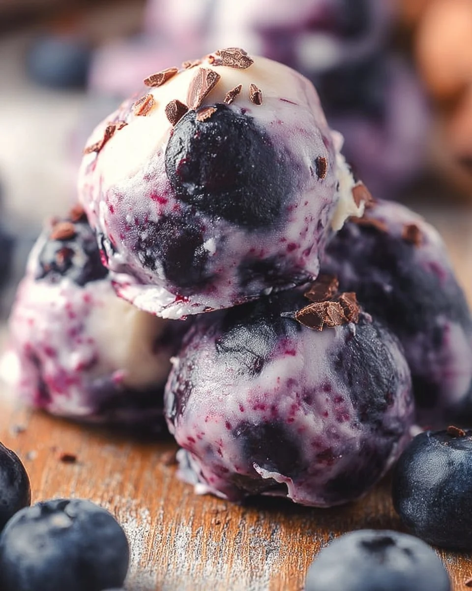 Healthy Frozen Blueberry Yogurt Clusters