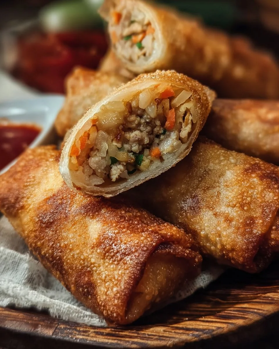 Homemade Pork Egg Rolls