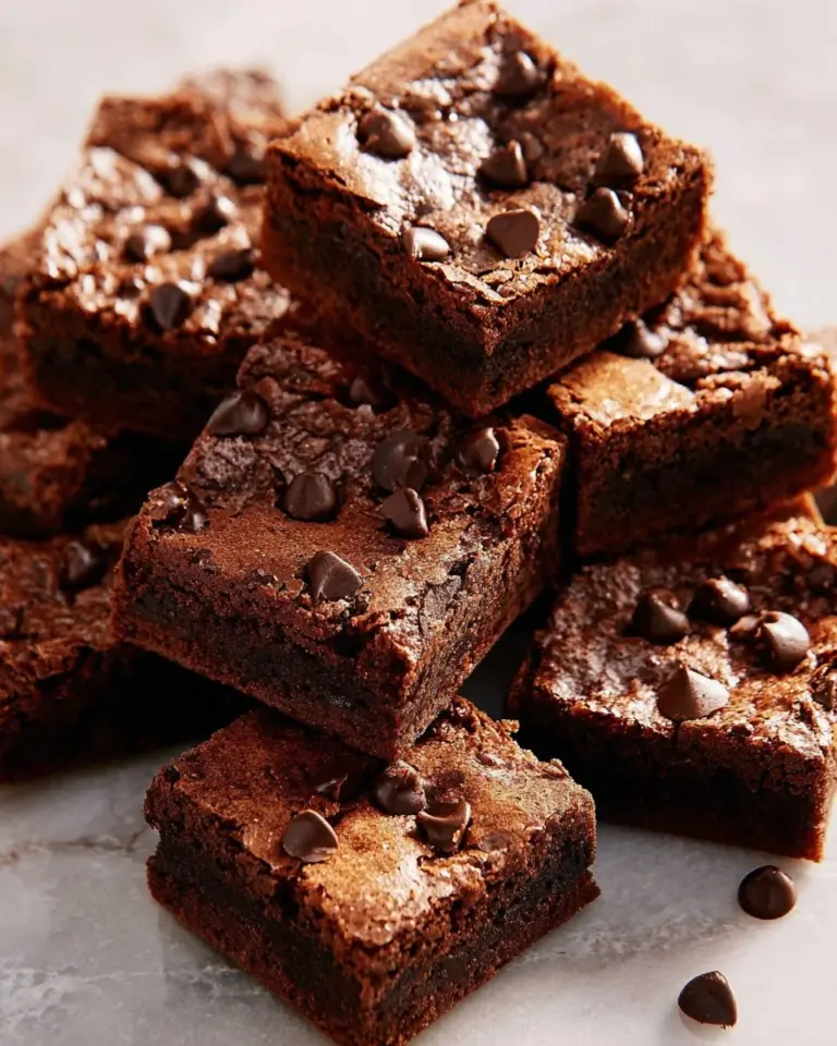 Plate of irresistibly fudgy nut butter oat brownies topped with nuts.