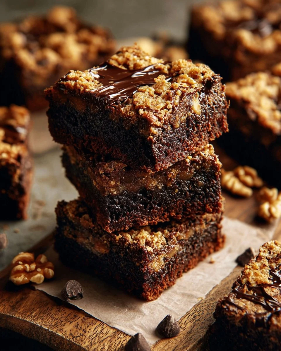 Irresistible Nut Butter Oat Brownies