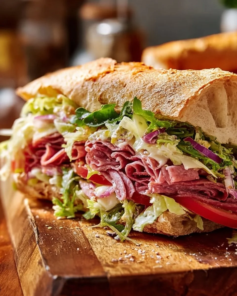 Italian Grinder Salad Sandwich