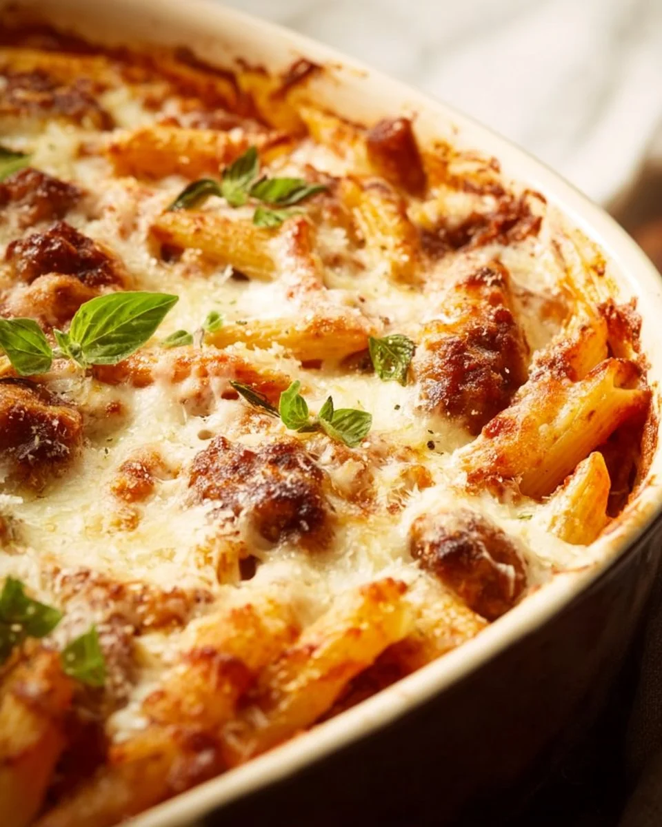 Italian Sausage Penne Bake