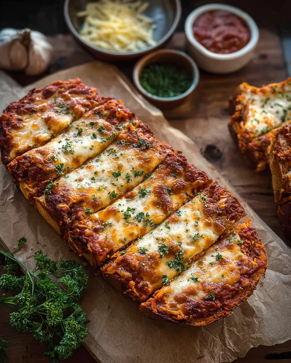 Lasagna Garlic Bread