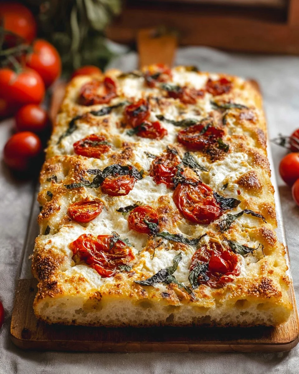 Margherita Focaccia Bread