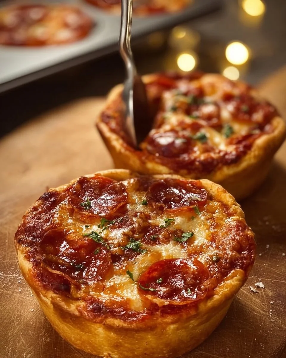 Mini Deep Dish Pizzas