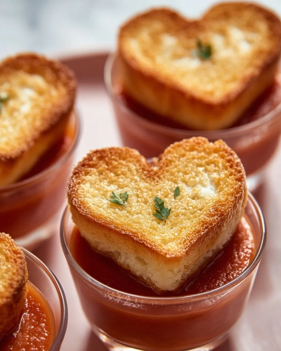 Mini Grilled Cheese Hearts