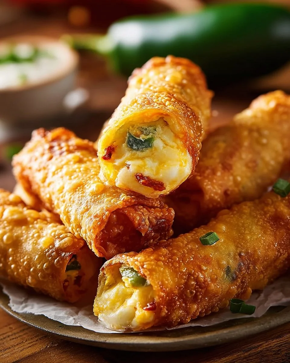 Mini Jalapeño Popper Egg Rolls