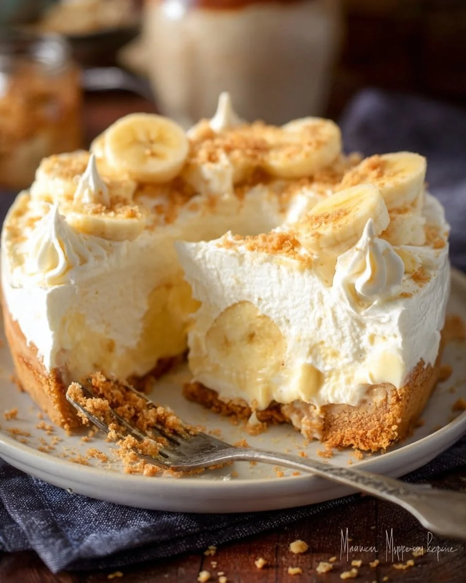 No Bake Banana Pudding Cheesecake