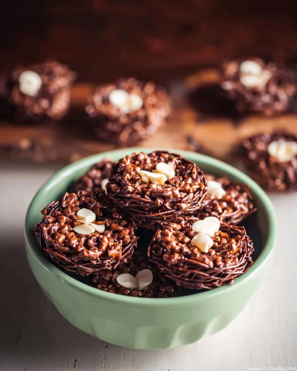 No-Bake Bird's Nest Cookies