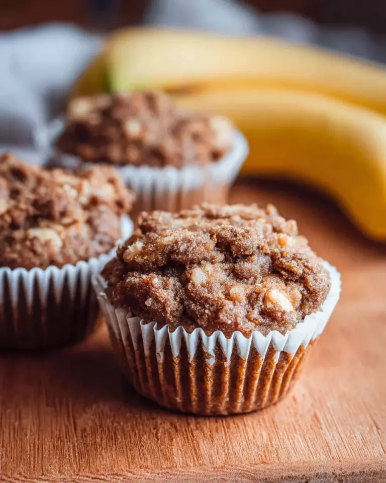 Paleo Coconut Flour Banana Muffins stacked on a plate, delicious and healthy