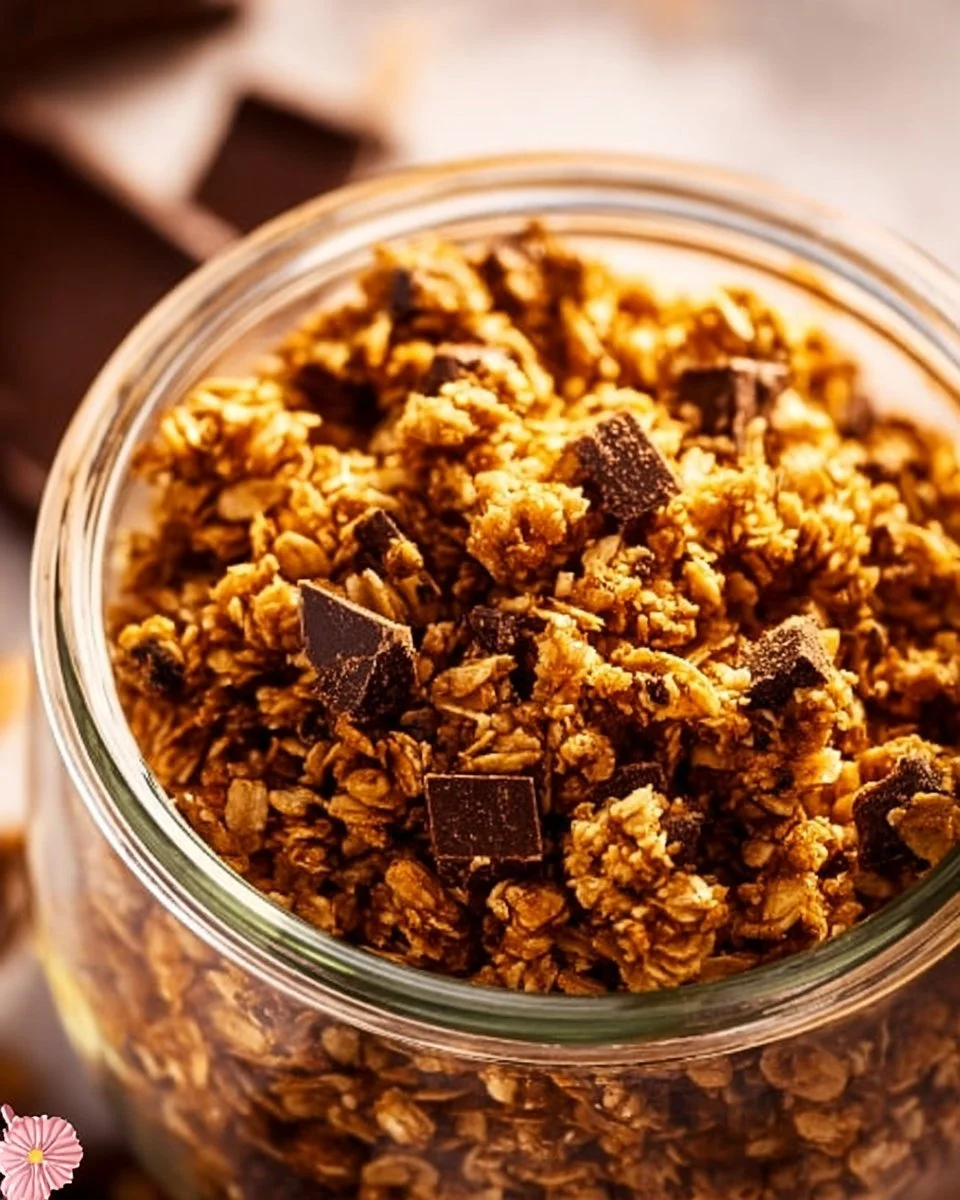 Peanut Butter Granola with Chocolate Chips