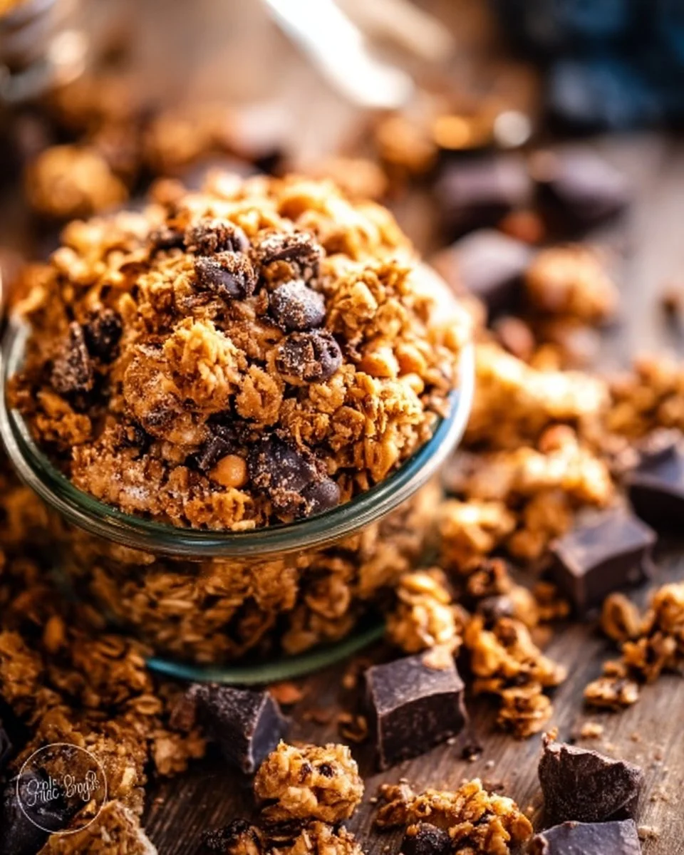 Peanut Butter Granola with Chocolate Chips