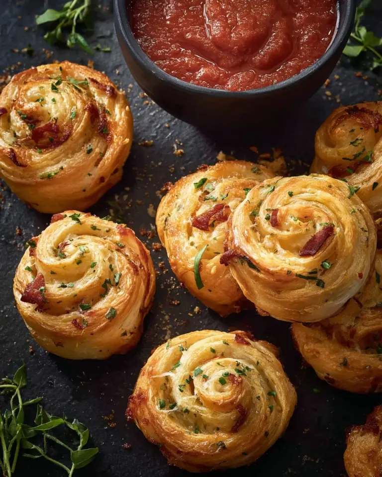 Delicious Pepperoni Cheese Rolls fresh out of the oven, ready to eat.
