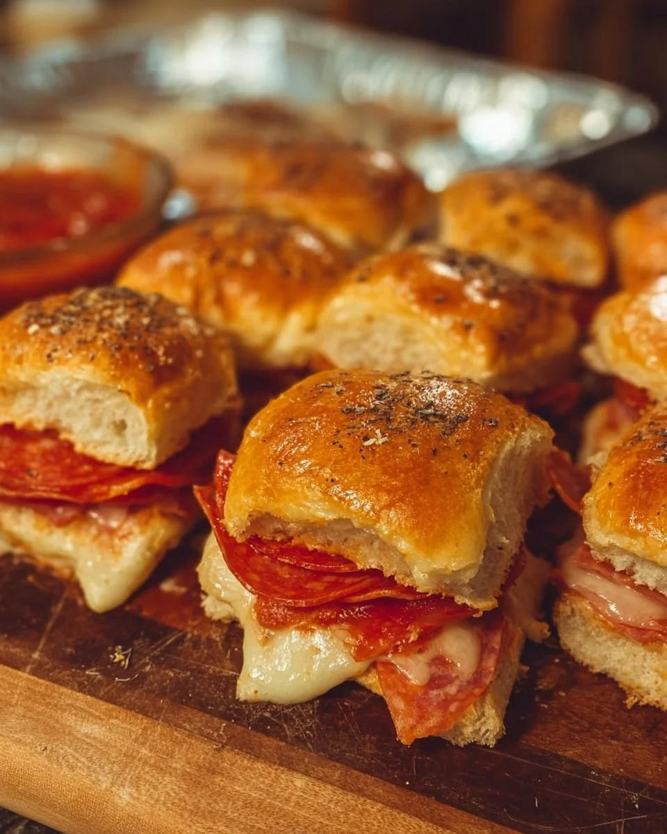 Pepperoni Pizza Sliders