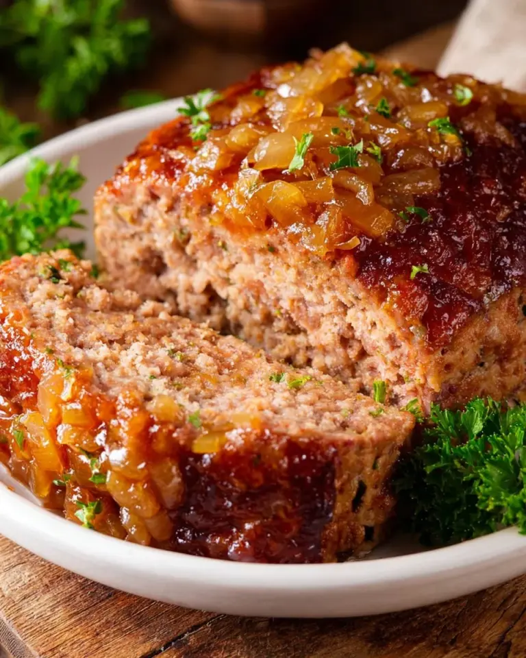 Pineapple Ham Loaf served with vegetables