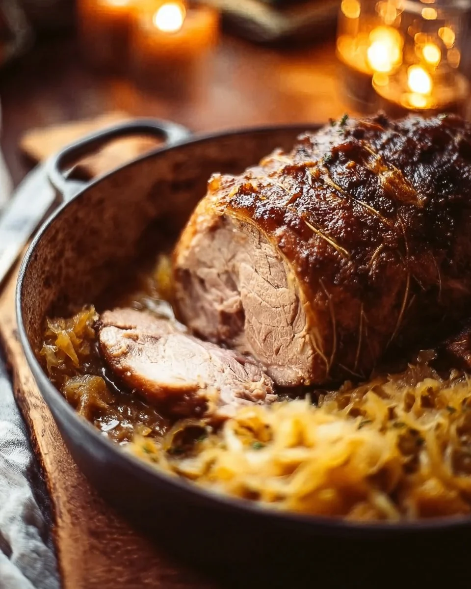 Pork Roast and Sauerkraut