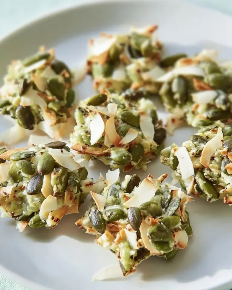 Delicious Pumpkin Seed and Coconut Clusters for a healthy snack