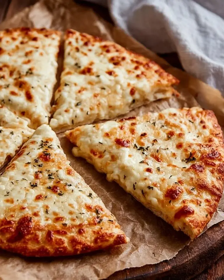 Quinoa flatbread pizza crust baked with fresh vegetables and herbs