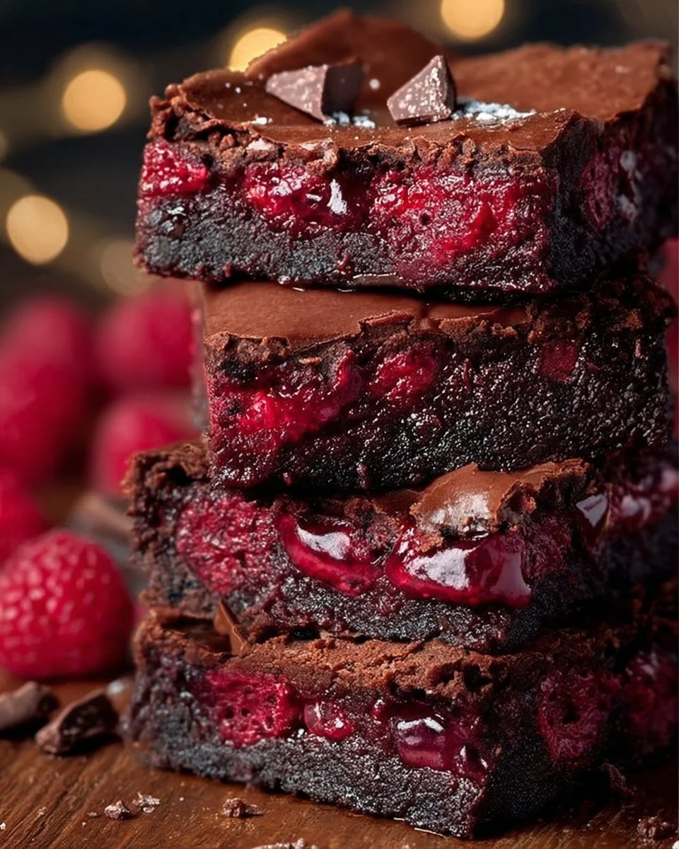 Raspberry Chocolate Brownies