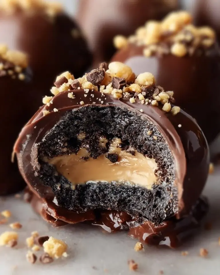 Delicious Reese's Oreo Bites featuring chocolate and creamy peanut butter flavors
