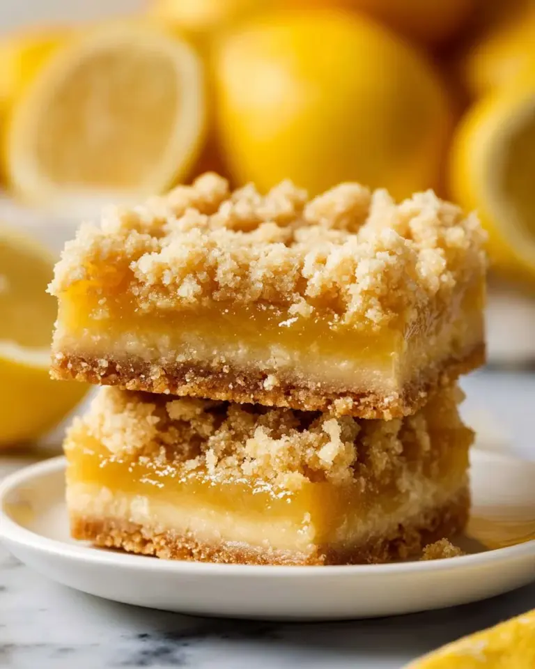 Refreshing lemon bars with a soda cracker crust served on a plate.