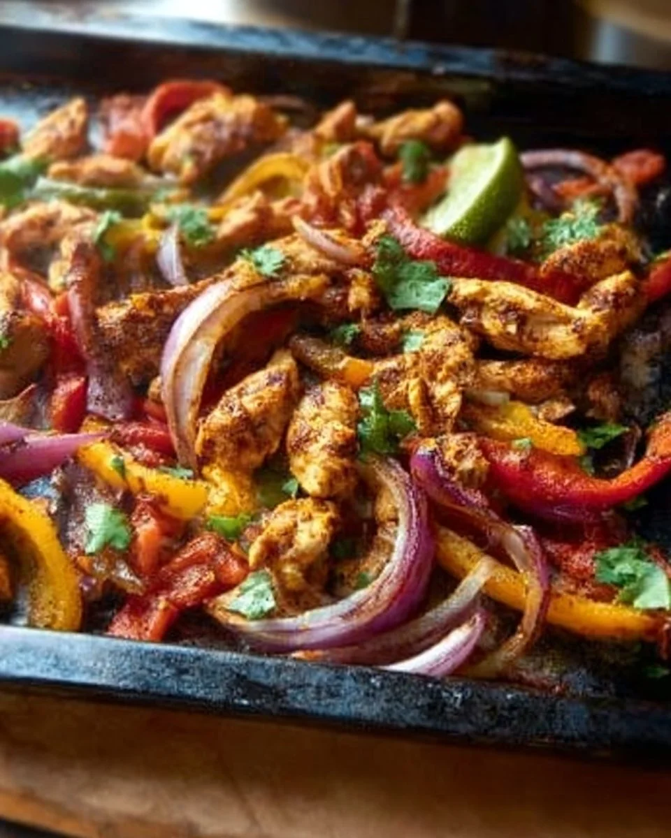 Sheet Pan Chicken Fajitas