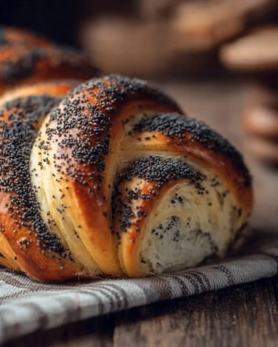 Slovak poppy seed roll