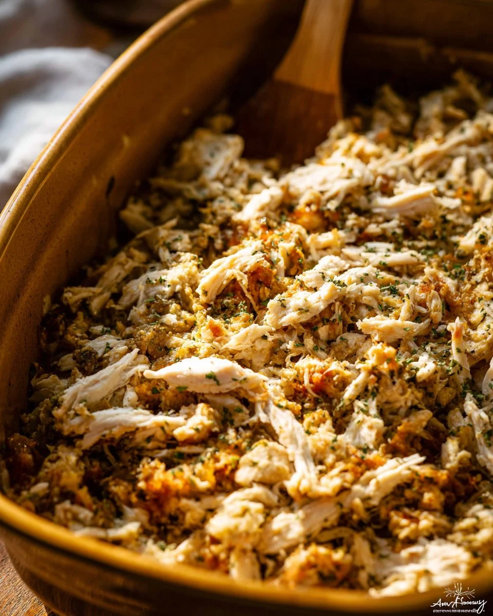 Slow Cooker Chicken and Stuffing