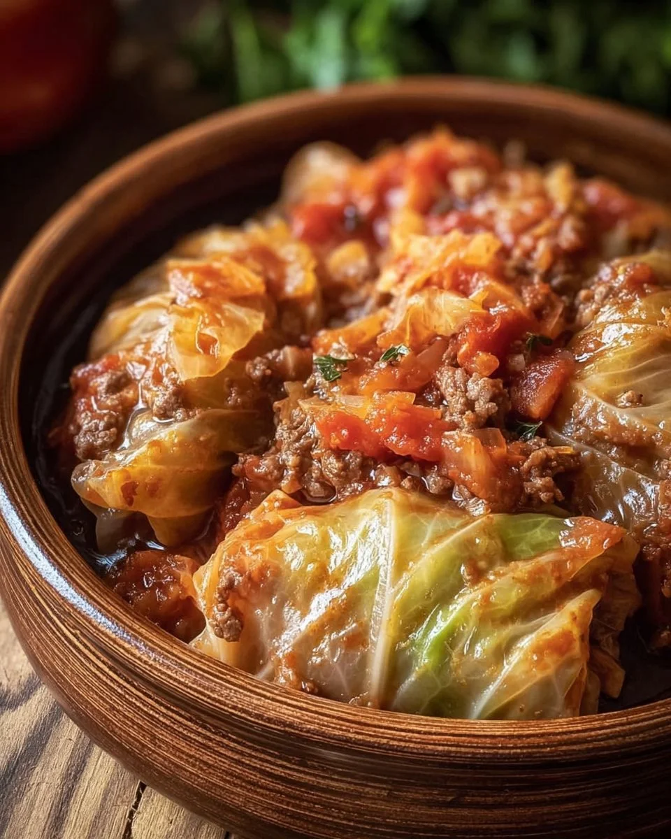 Slow Cooker Unstuffed Cabbage Rolls