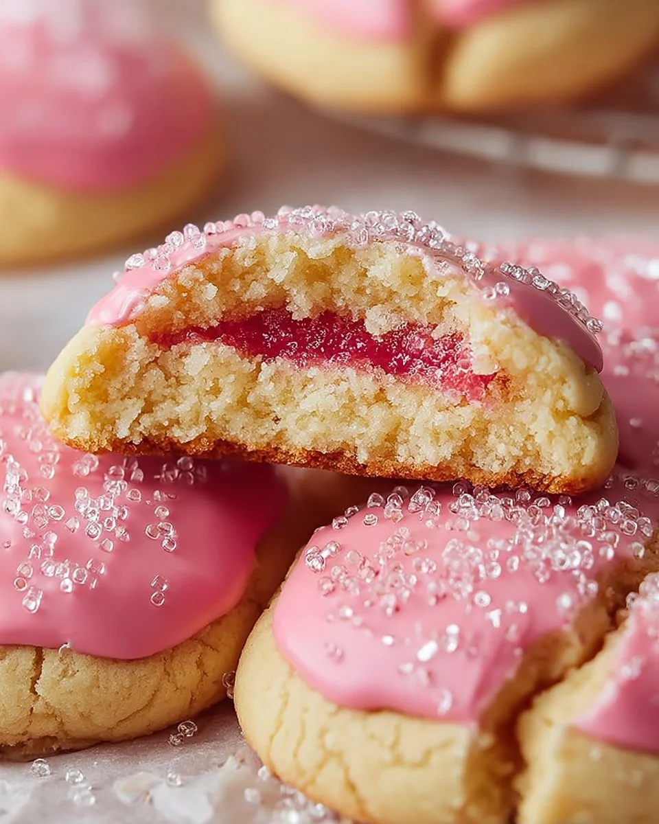 Soft Strawberry Cheesecake Cookies - Sweet & Creamy Bites