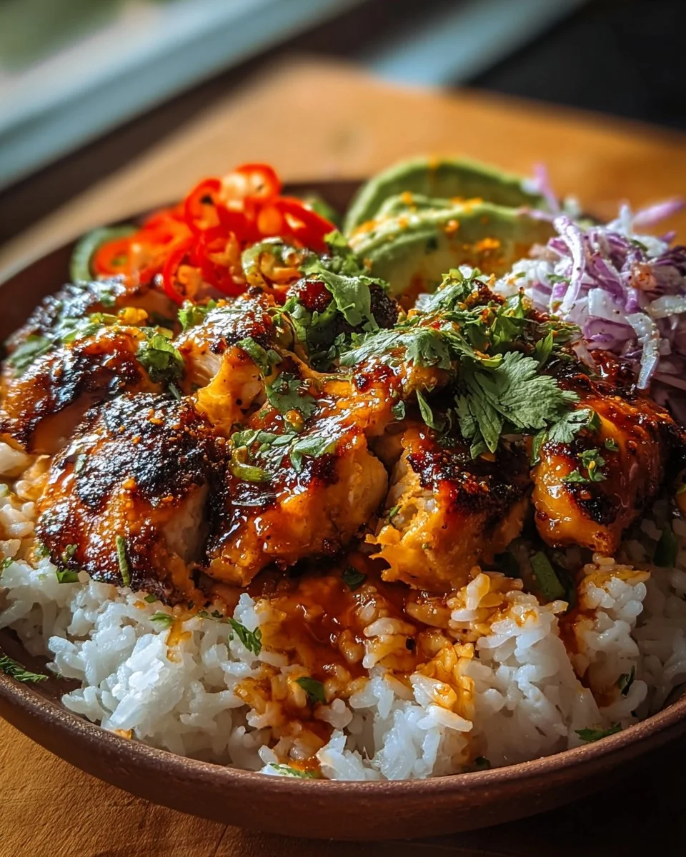 Spicy Maple Chicken & Coconut Rice