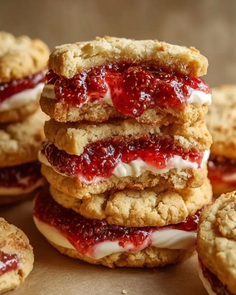 Strawberry cheesecake cookies topped with fresh strawberries and cream cheese frosting.