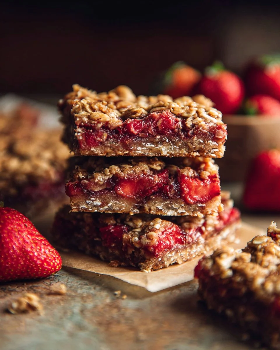 Strawberry Oatmeal Bars