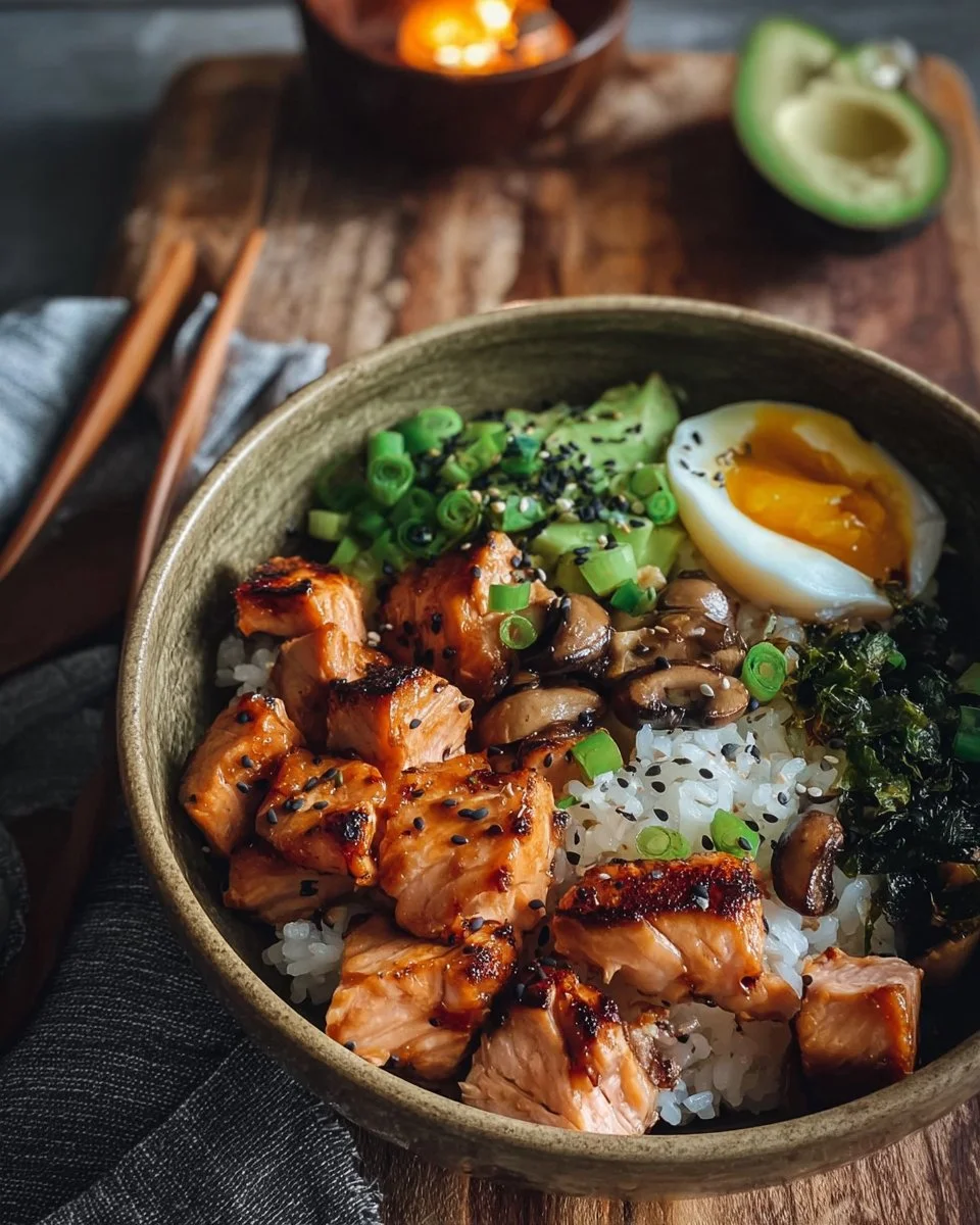 Teriyaki Salmon Sushi Bowl