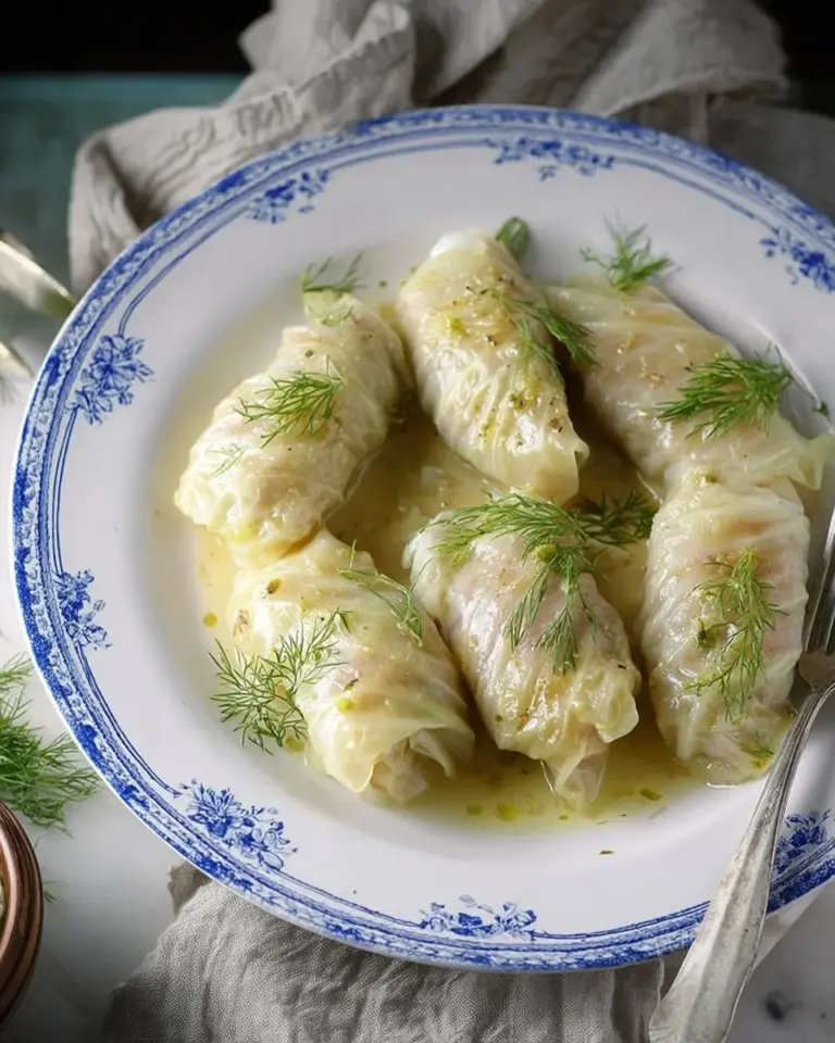 Traditional Greek stuffed cabbage rolls prepared with colorful ingredients.