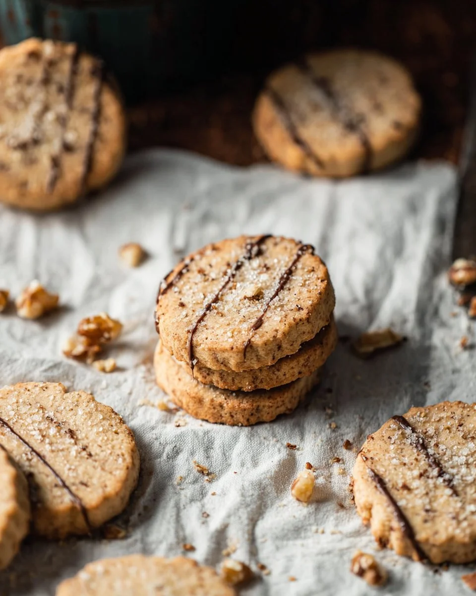 Walnut Shortbread Cookies