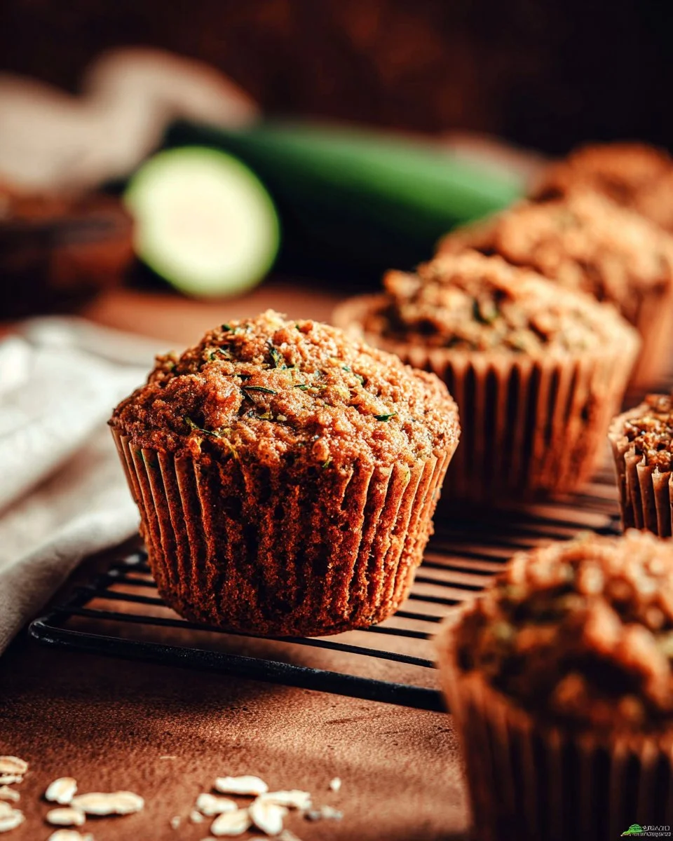 Zucchini-Orange Oat Muffins
