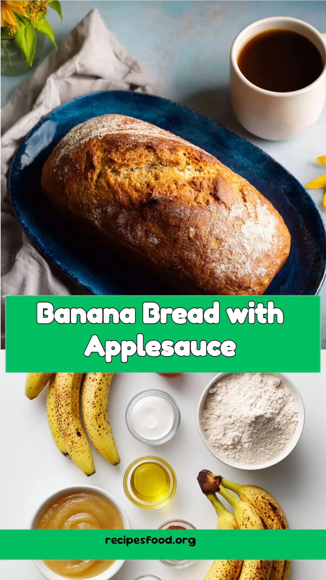 Banana Bread with Applesauce